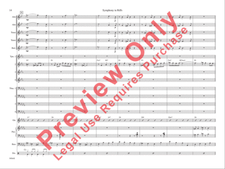 Symphony in Riffs Symphony in Riffs Jazz Ensemble scores gallery preview page 21