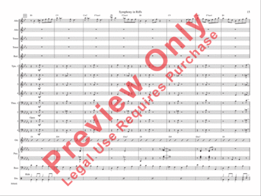 Symphony in Riffs Symphony in Riffs Jazz Ensemble scores gallery preview page 22