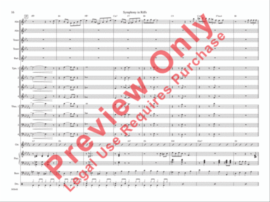Symphony in Riffs Symphony in Riffs Jazz Ensemble scores gallery preview page 23