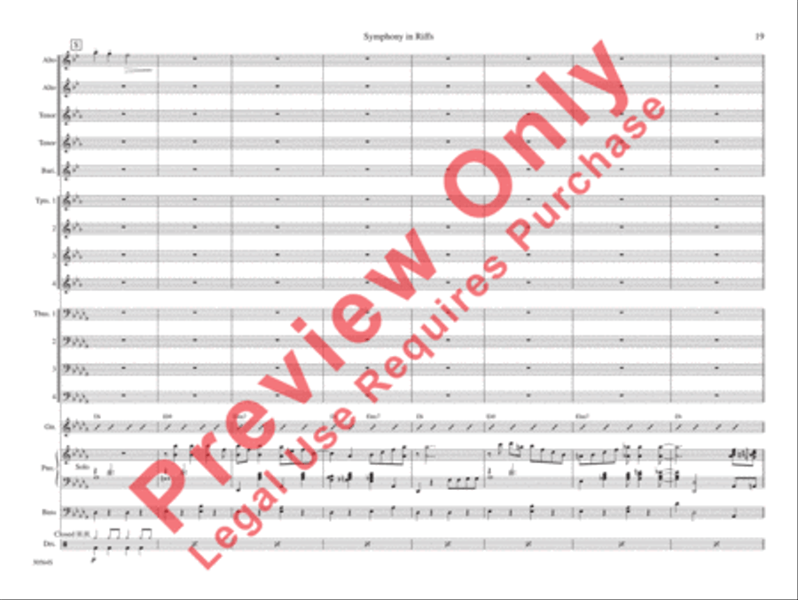 Symphony in Riffs Symphony in Riffs Jazz Ensemble scores gallery preview page 26