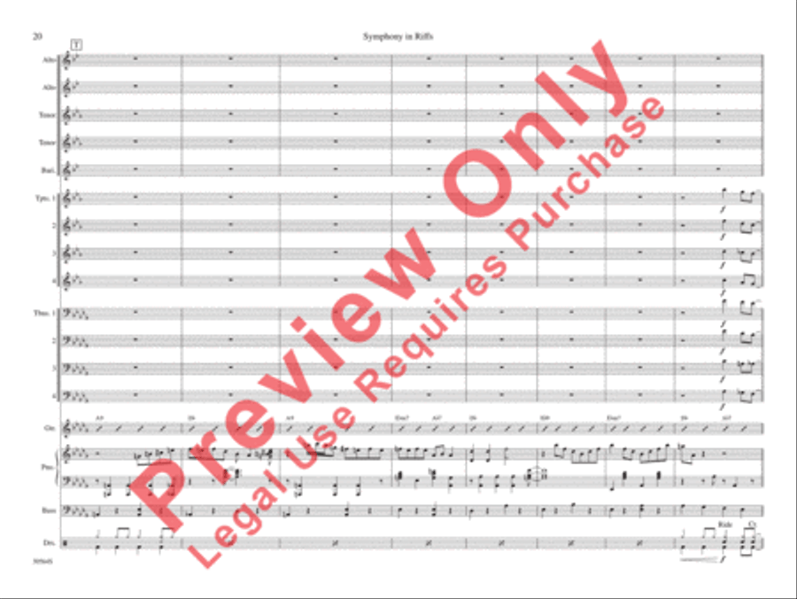 Symphony in Riffs Symphony in Riffs Jazz Ensemble scores gallery preview page 27