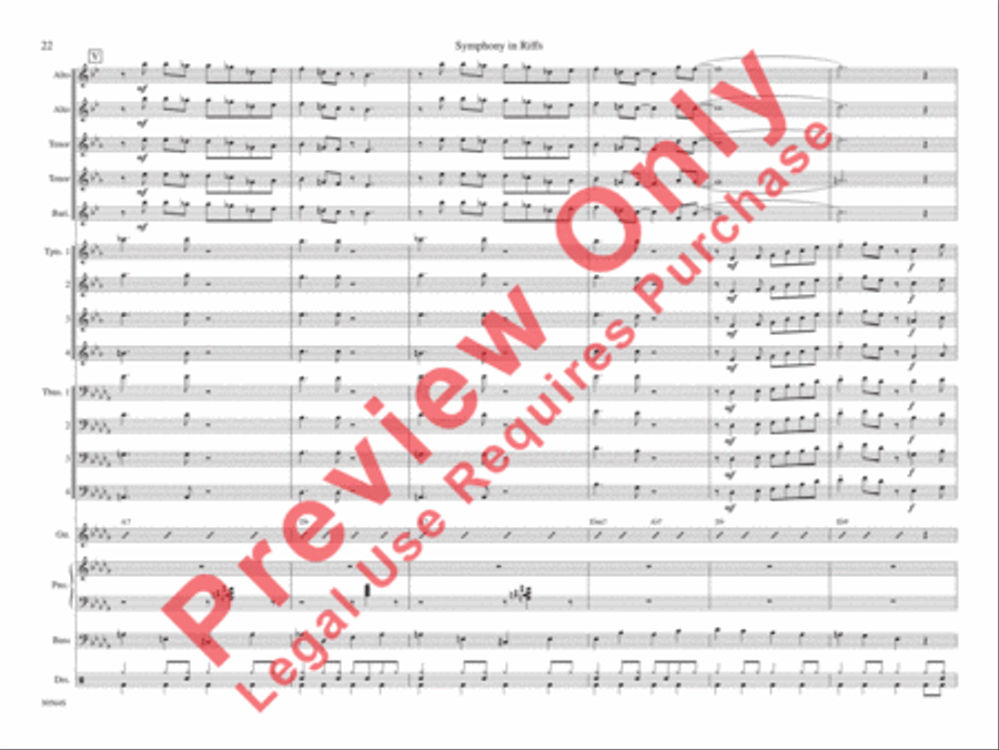 Symphony in Riffs Symphony in Riffs Jazz Ensemble scores gallery preview page 29