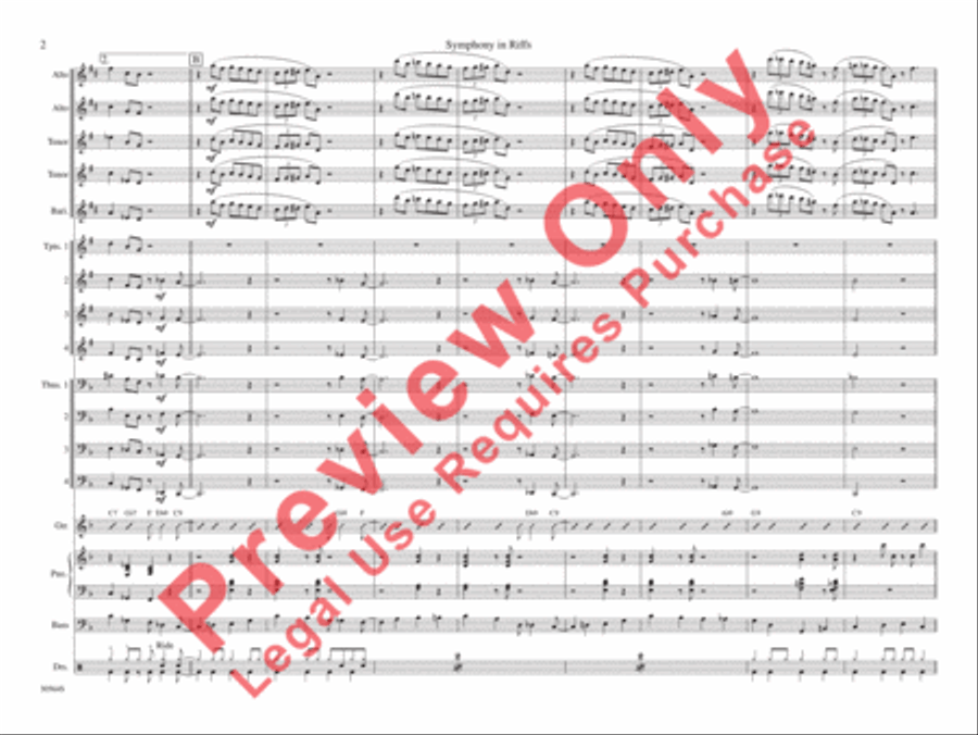 Symphony in Riffs Symphony in Riffs Jazz Ensemble scores gallery preview page 9