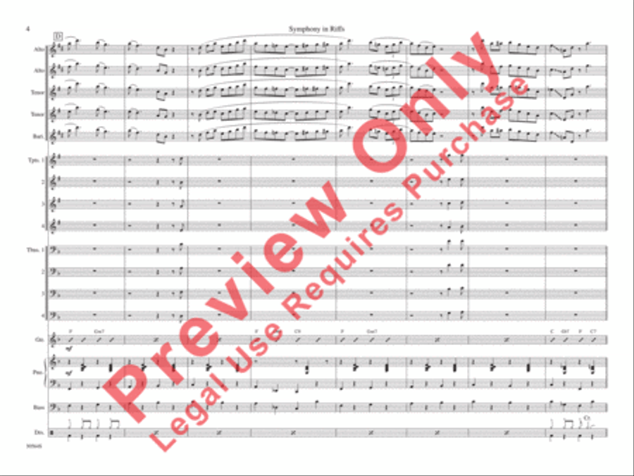 Symphony in Riffs Symphony in Riffs Jazz Ensemble scores gallery preview page 11
