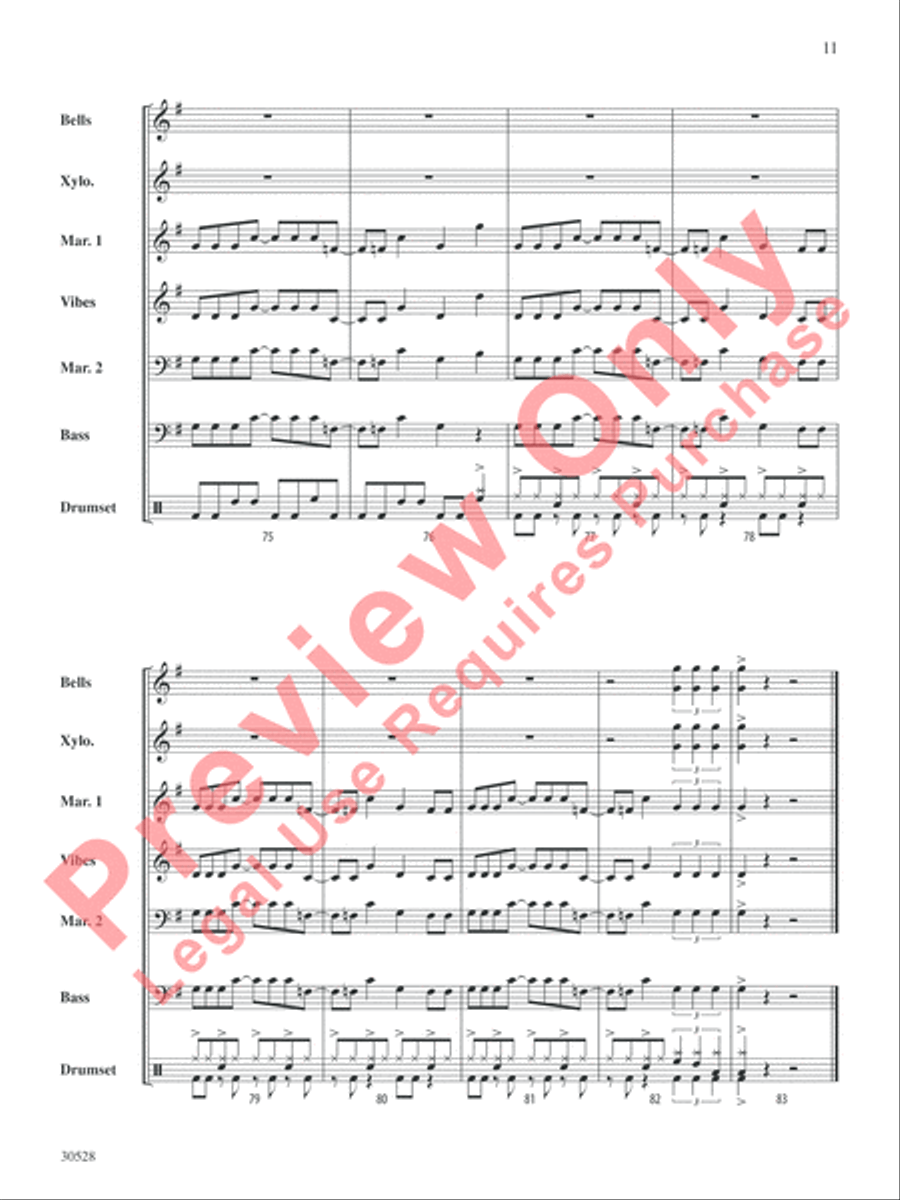 American Idiot American Idiot Percussion Ensemble scores gallery preview page 12