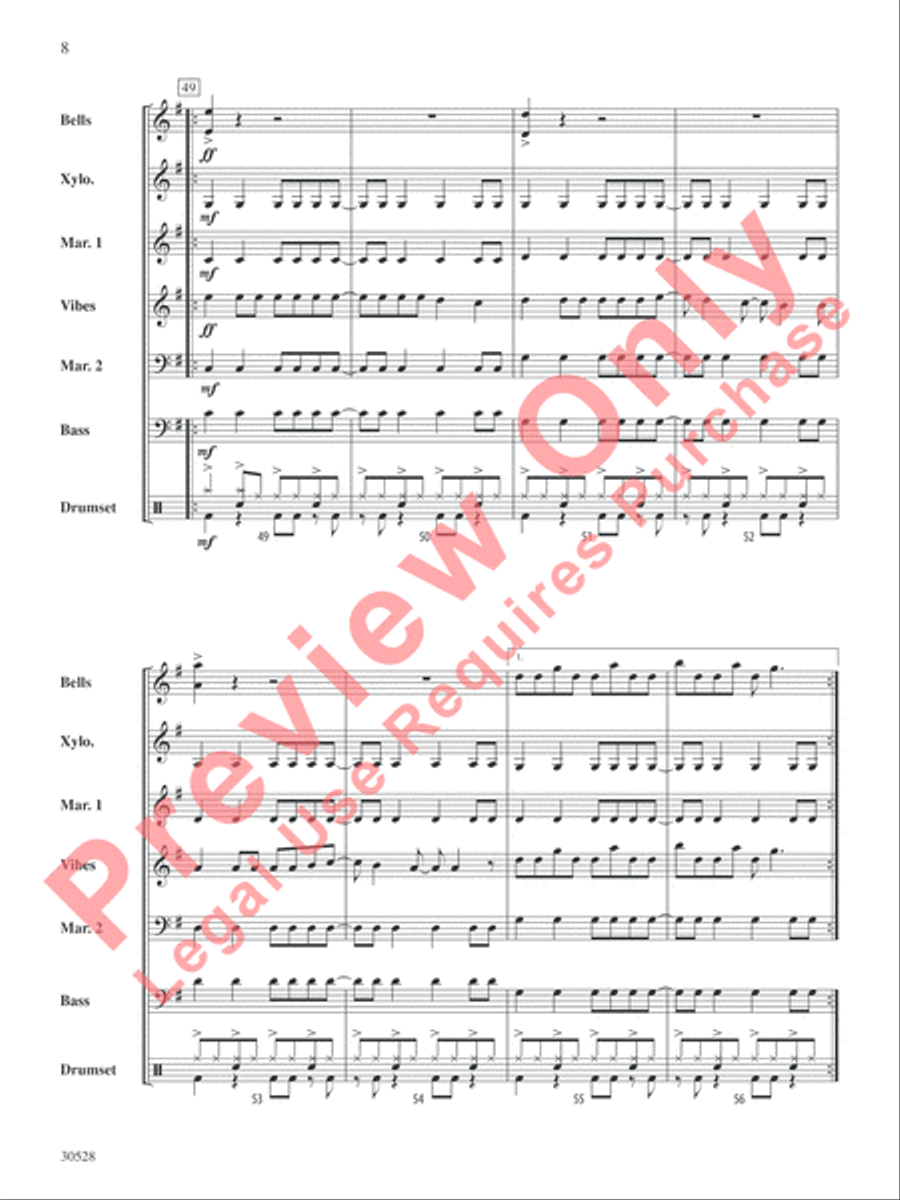 American Idiot American Idiot Percussion Ensemble scores gallery preview page 9
