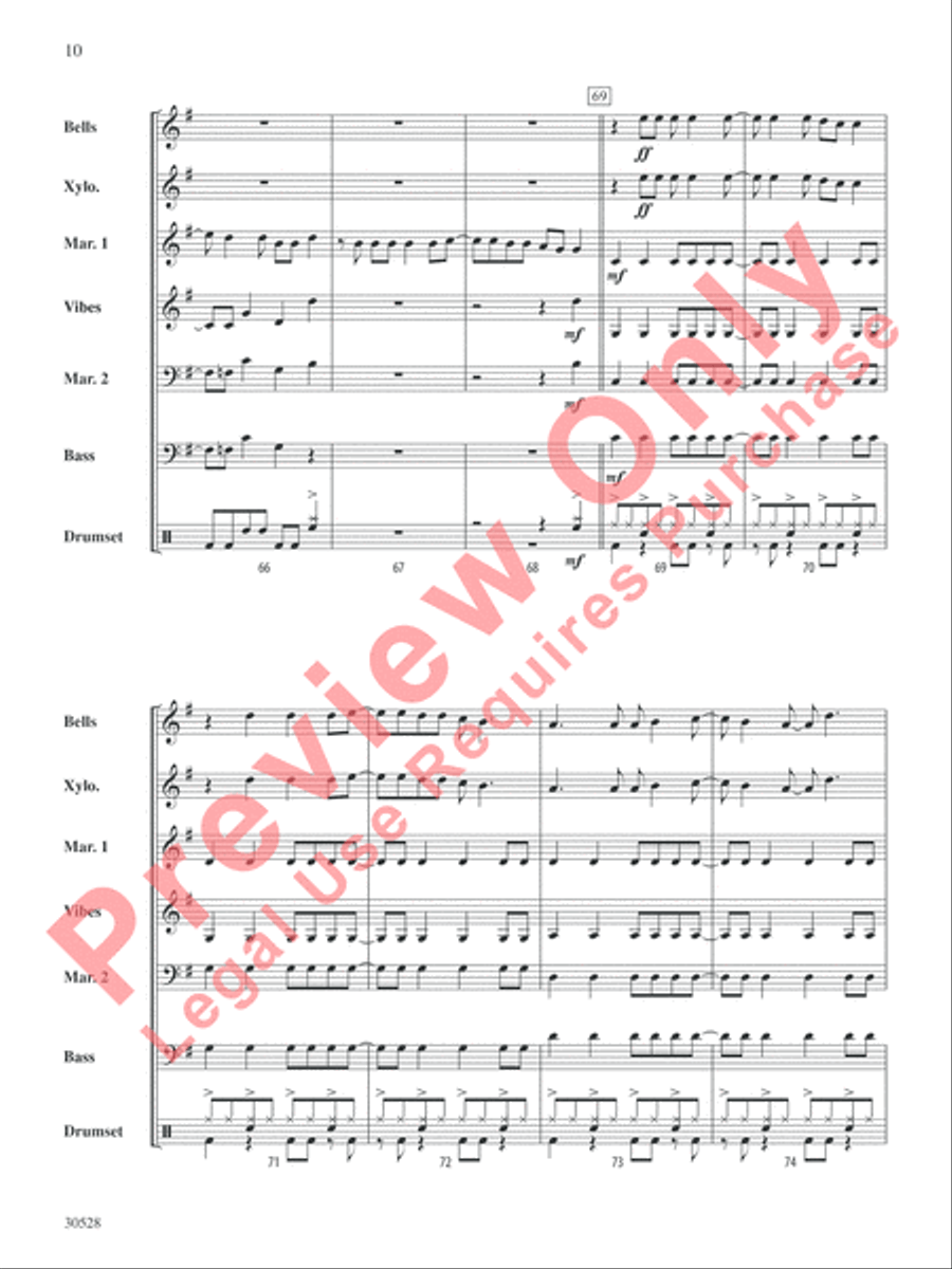 American Idiot American Idiot Percussion Ensemble scores gallery preview page 11