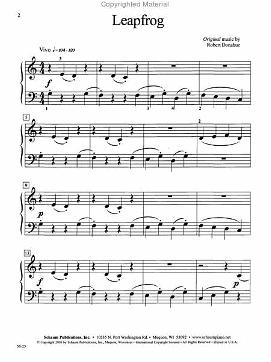 Leapfrog Piano Method scores gallery preview page 2
