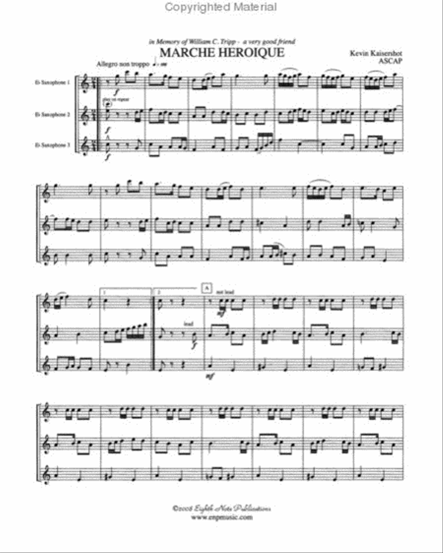 Marche Heroique Small Ensemble scores gallery preview page 2