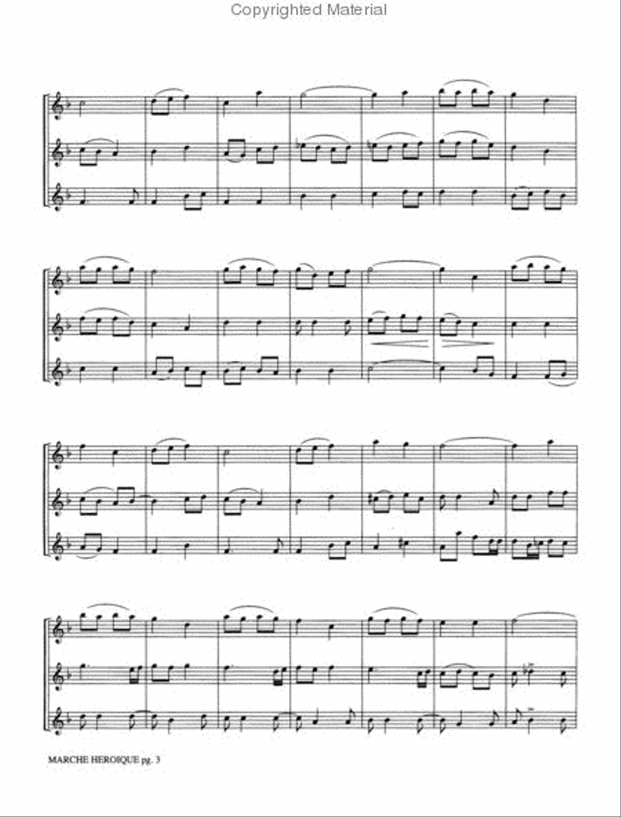 Marche Heroique Small Ensemble scores gallery preview page 3