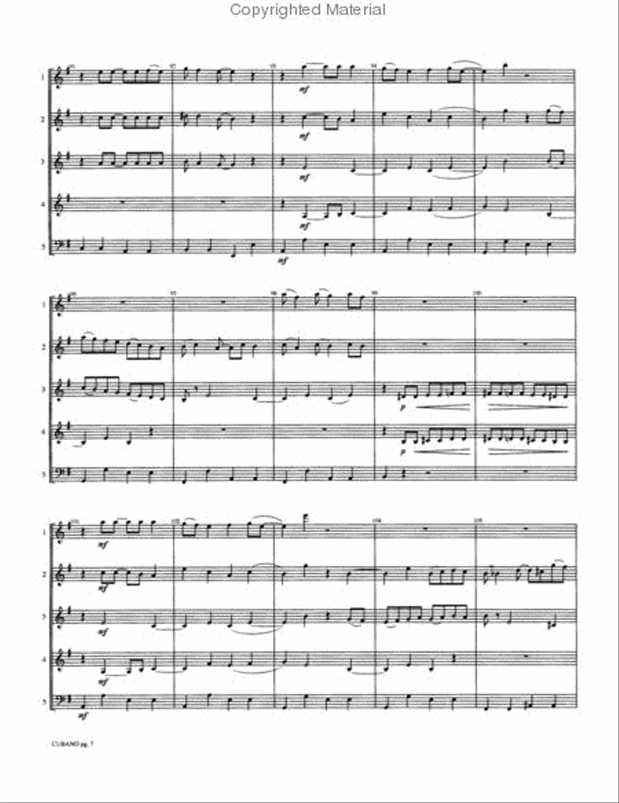 Cubano Cubano Woodwind Ensemble scores gallery preview page 3