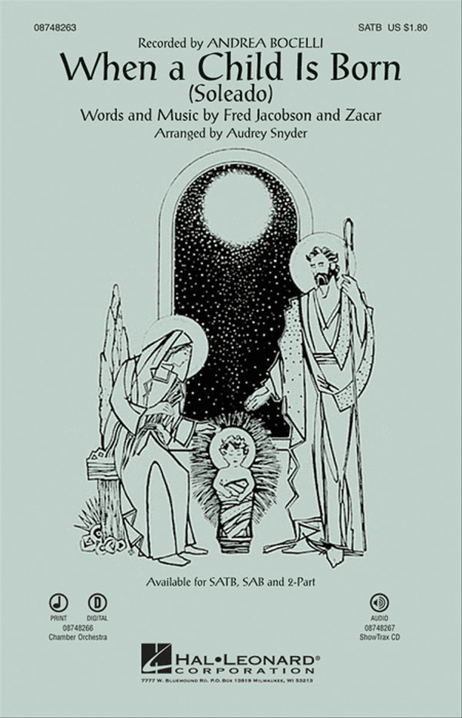 When a Child Is Born (Soleado) Choir scores gallery preview page 1
