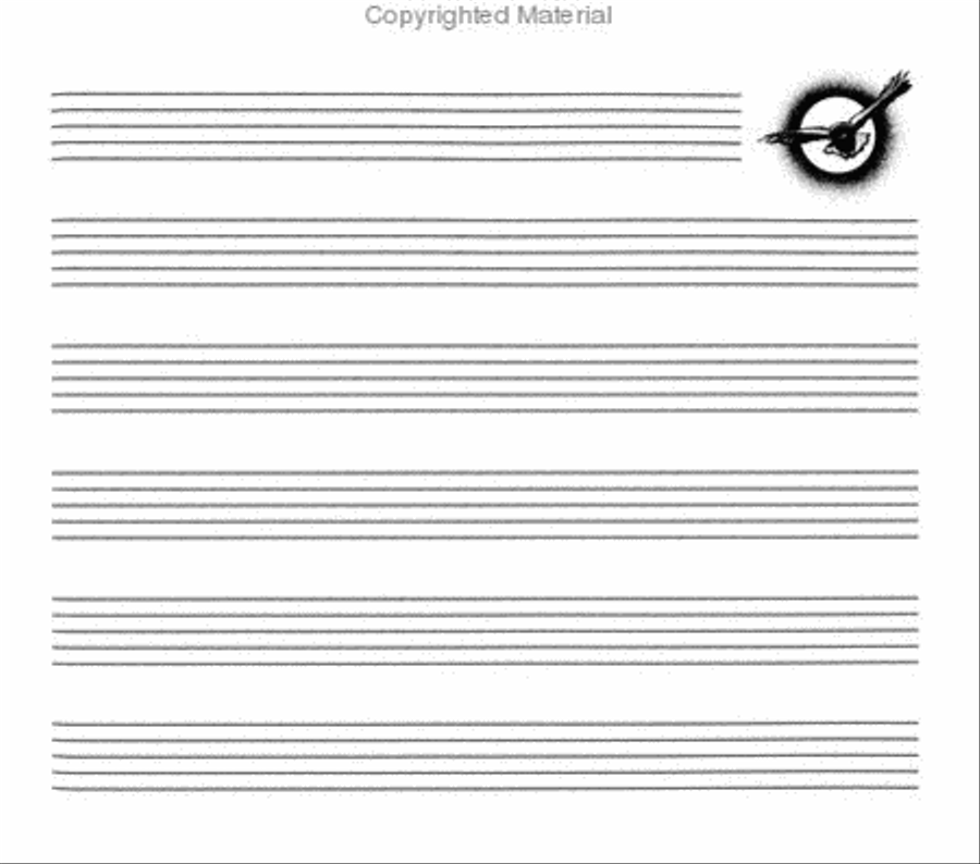 Harry Potter Music Writing Book Staff Paper scores gallery preview page 3