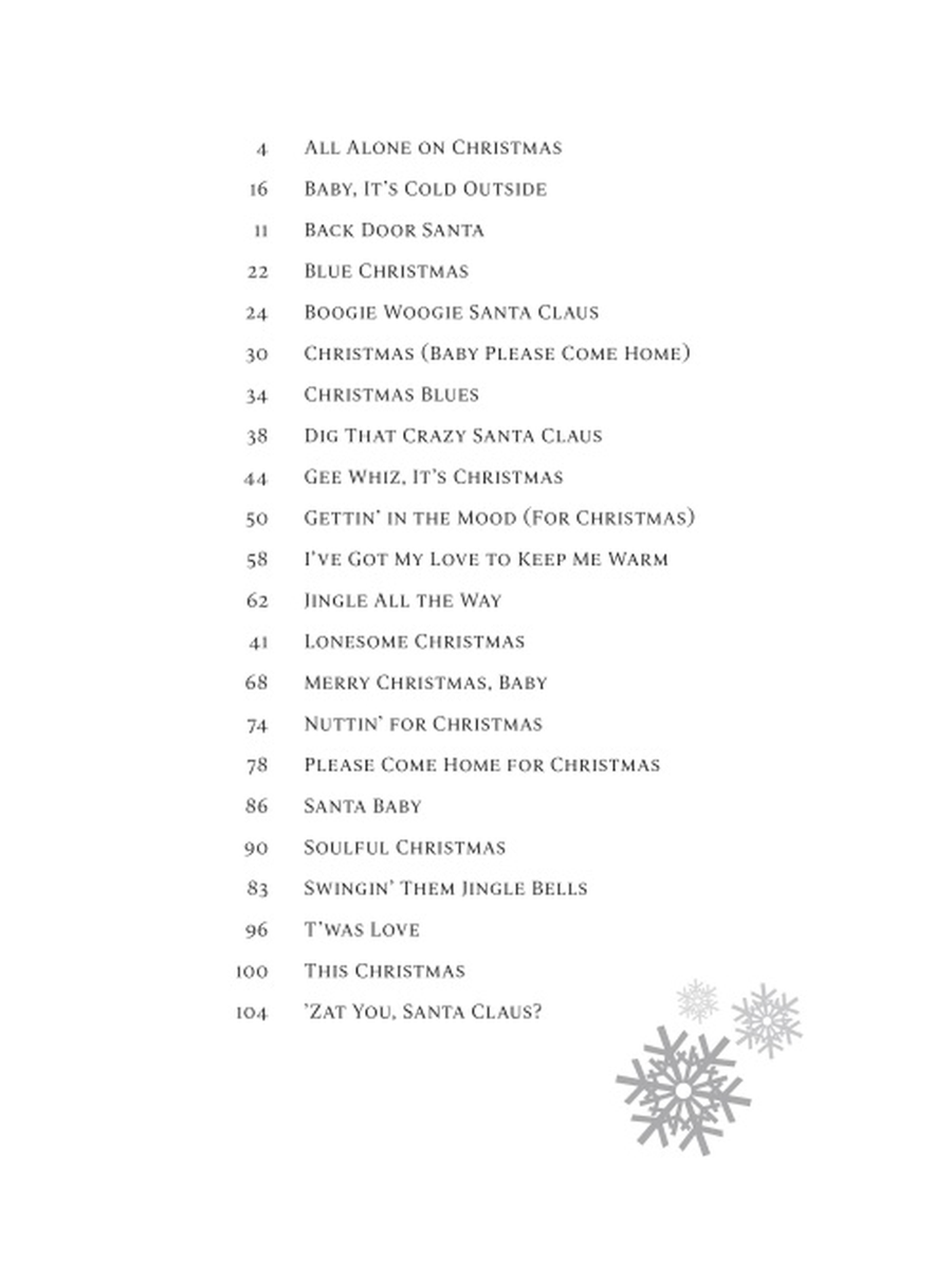 Blues & Soul Christmas Piano, Vocal, Guitar scores gallery preview page 3