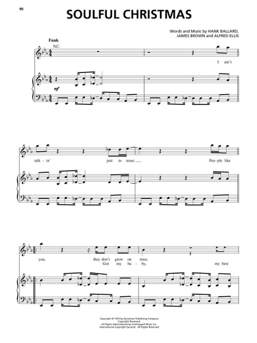 Blues & Soul Christmas Piano, Vocal, Guitar scores gallery preview page 6