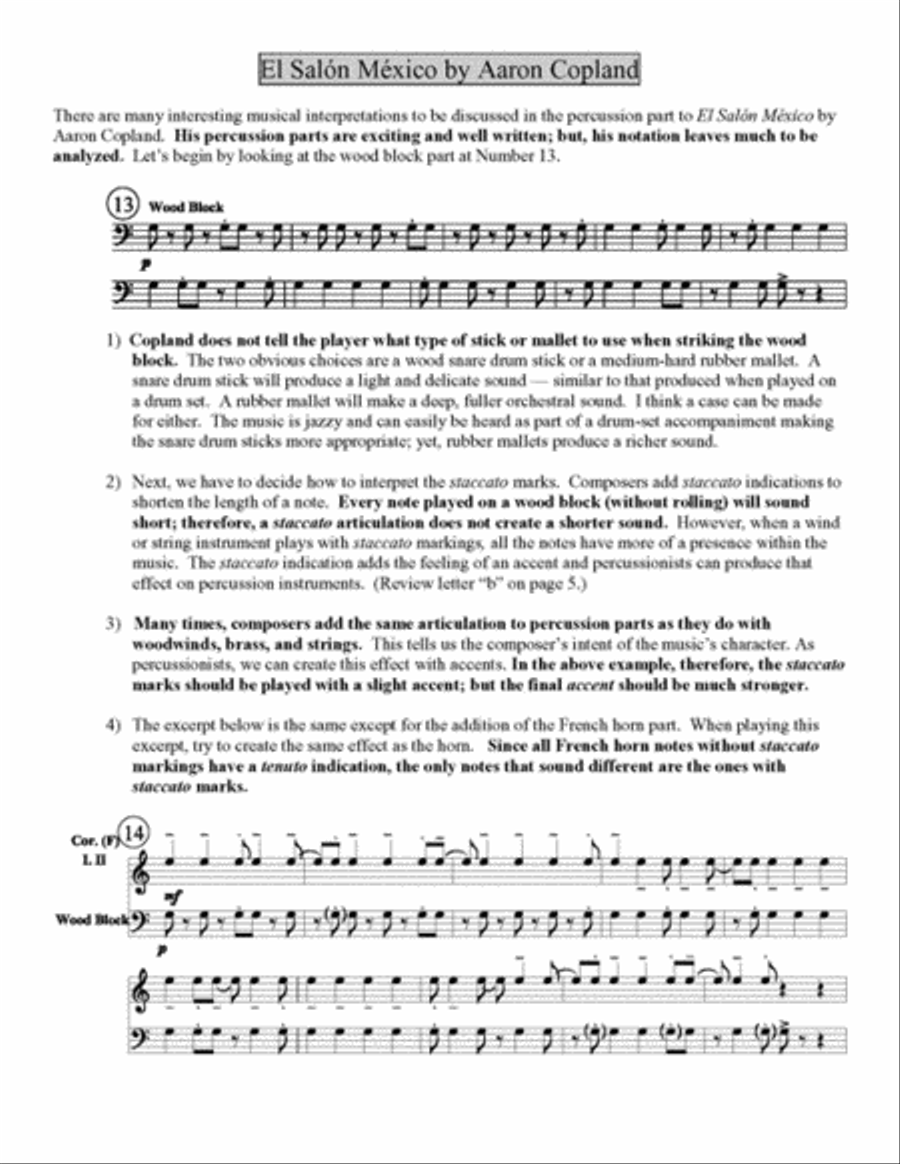 On Musical Interpretation in Percussion Peformance Percussion scores gallery preview page 4