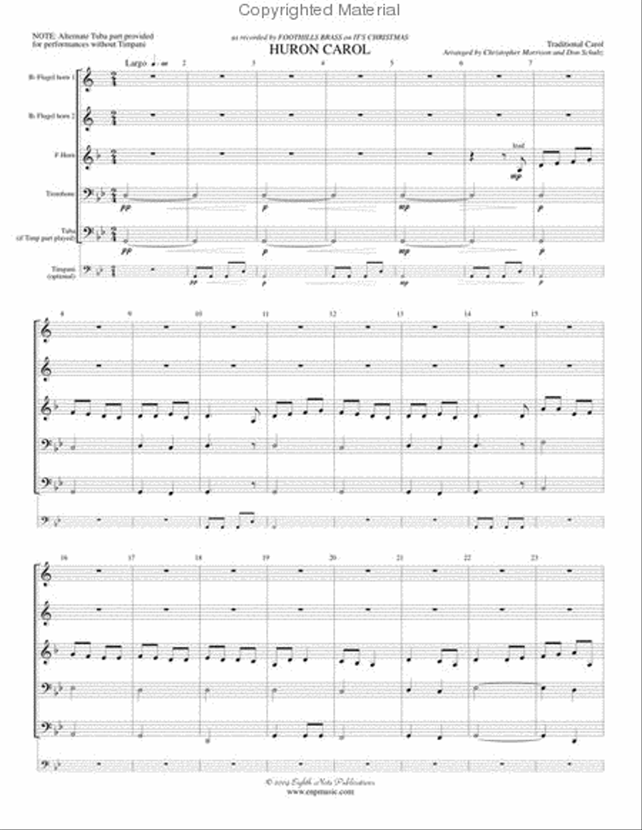 Huron Carol Huron Carol Small Ensemble scores gallery preview page 2