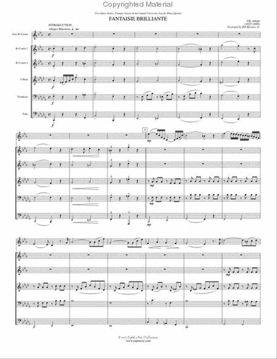 Fantaisie Brilliante Brass Quintet scores gallery preview page 2