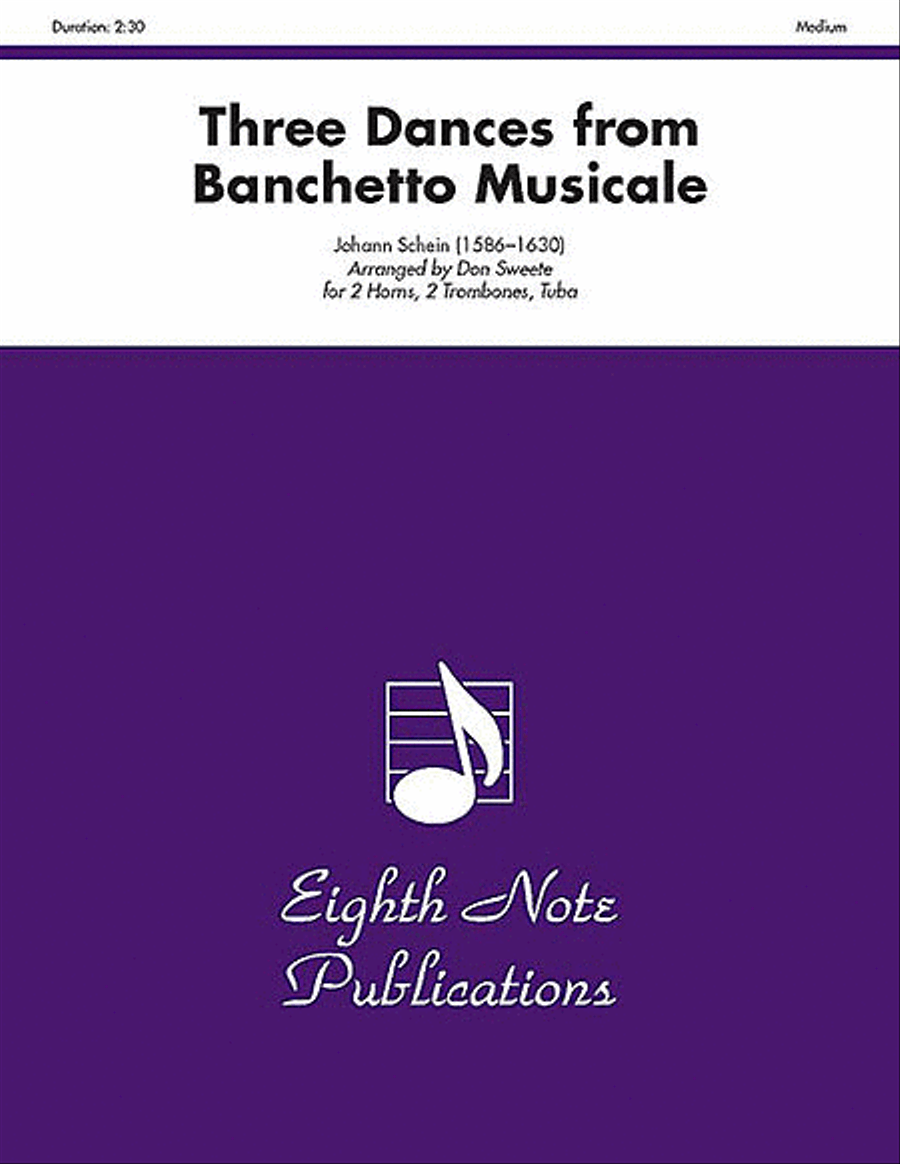 Three Dances (from Banchetto Musicale) Brass Ensemble scores gallery preview page 1