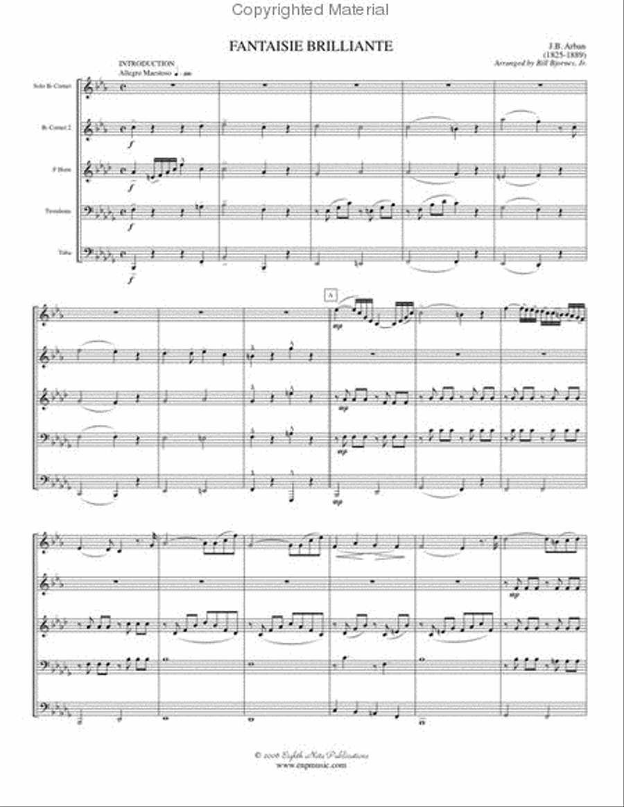 Fantaisie Brilliante Brass Quintet scores gallery preview page 2