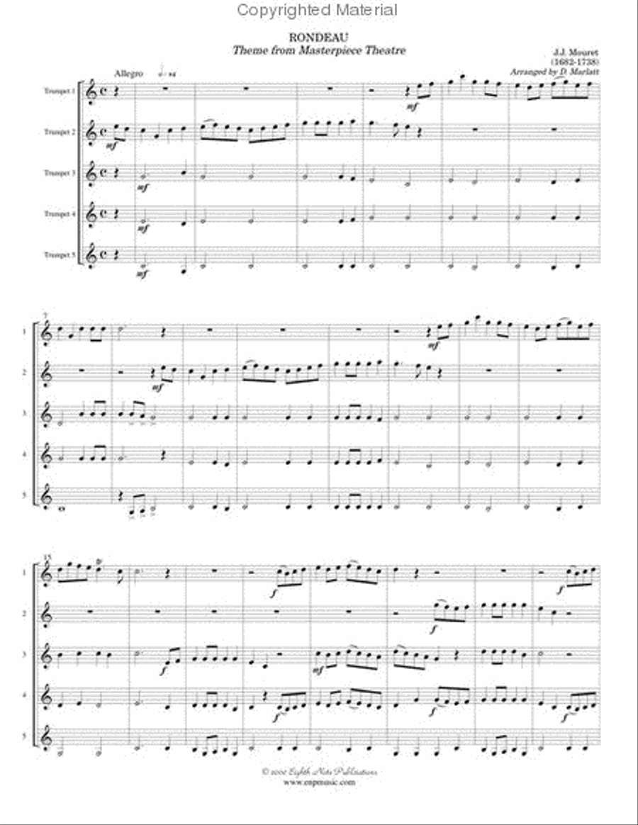 Rondeau Trumpet scores gallery preview page 2