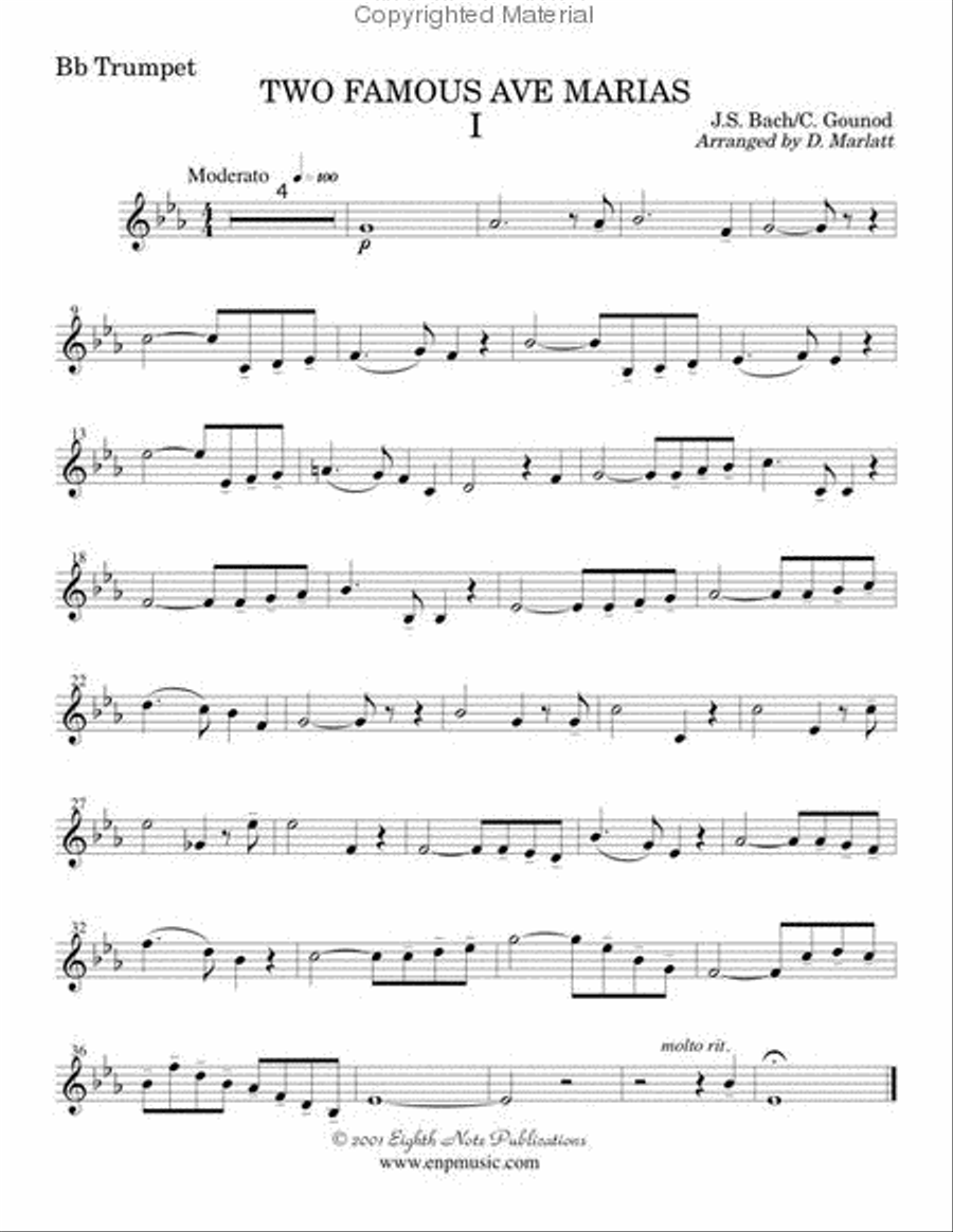 Two Famous Ave Marias Two Famous Ave Marias Small Ensemble scores gallery preview page 2
