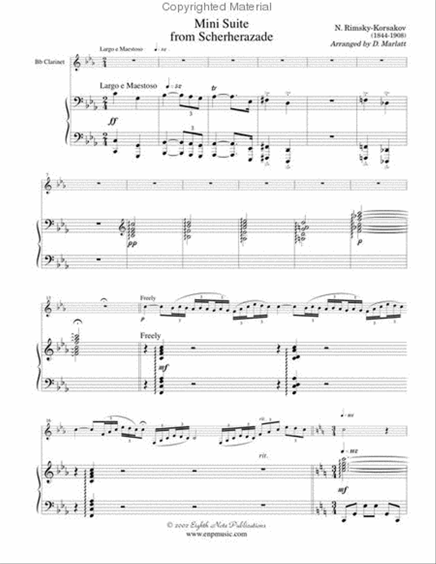 Minisuite (from Scheherazade) Small Ensemble scores gallery preview page 2