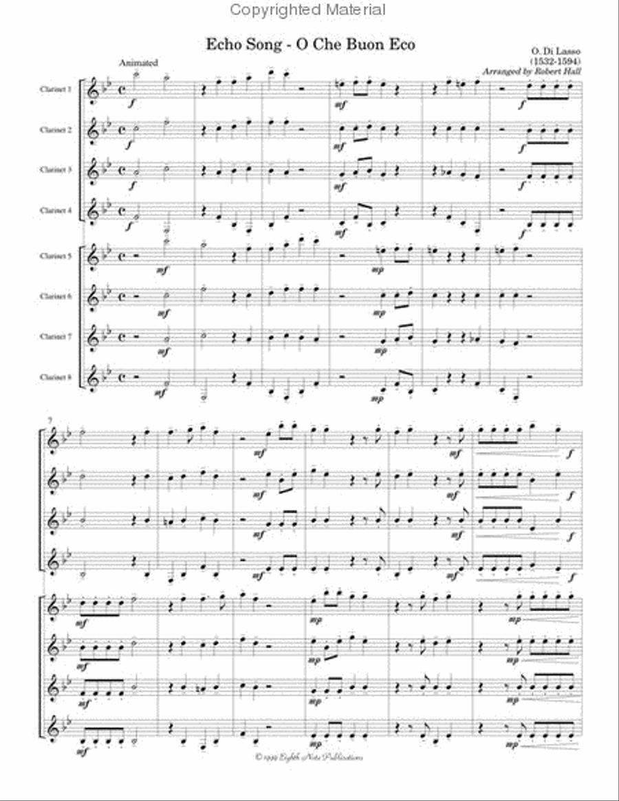 Echo Song Small Ensemble scores gallery preview page 2