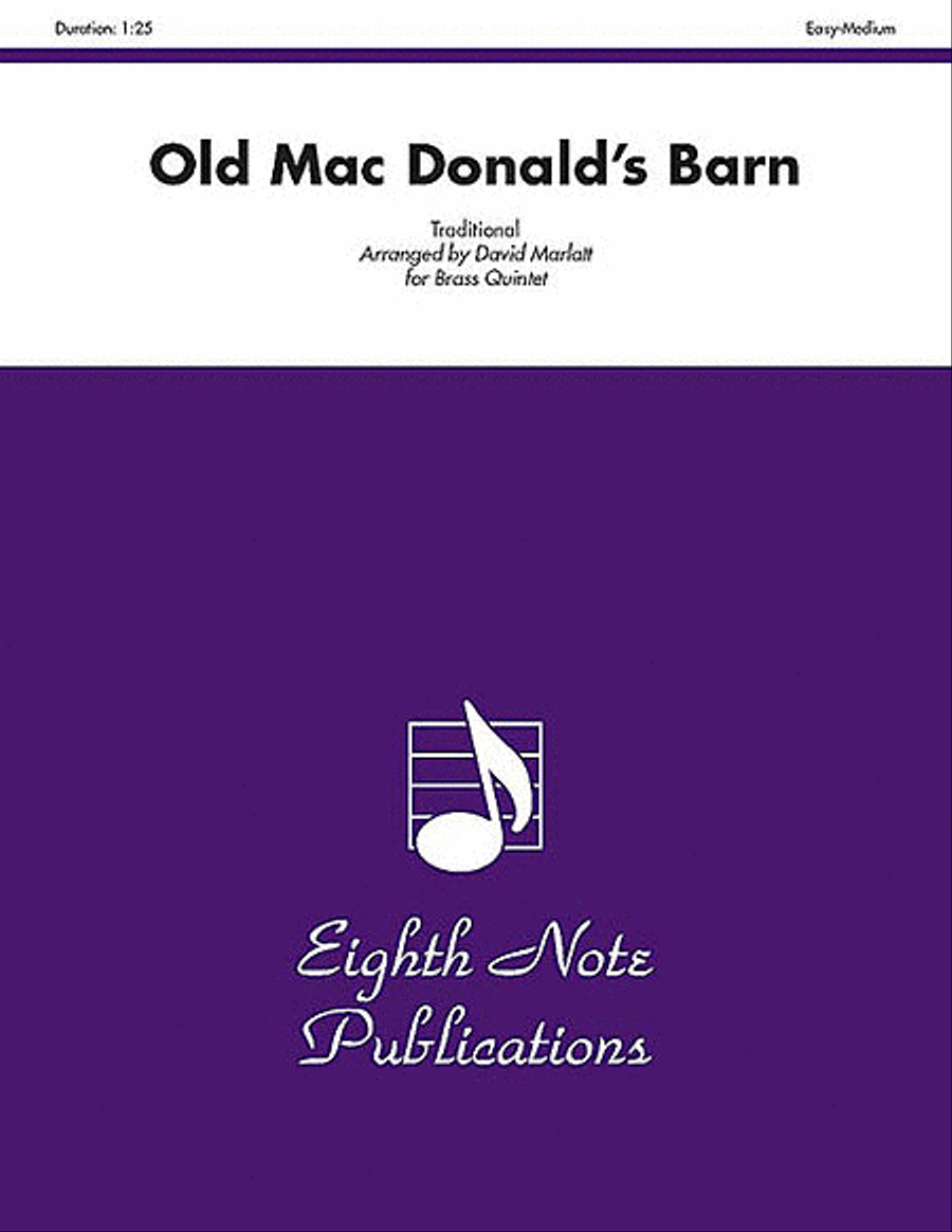 Old Mac Donald's Barn Old Mac Donald's Barn Brass Quintet scores gallery preview page 1