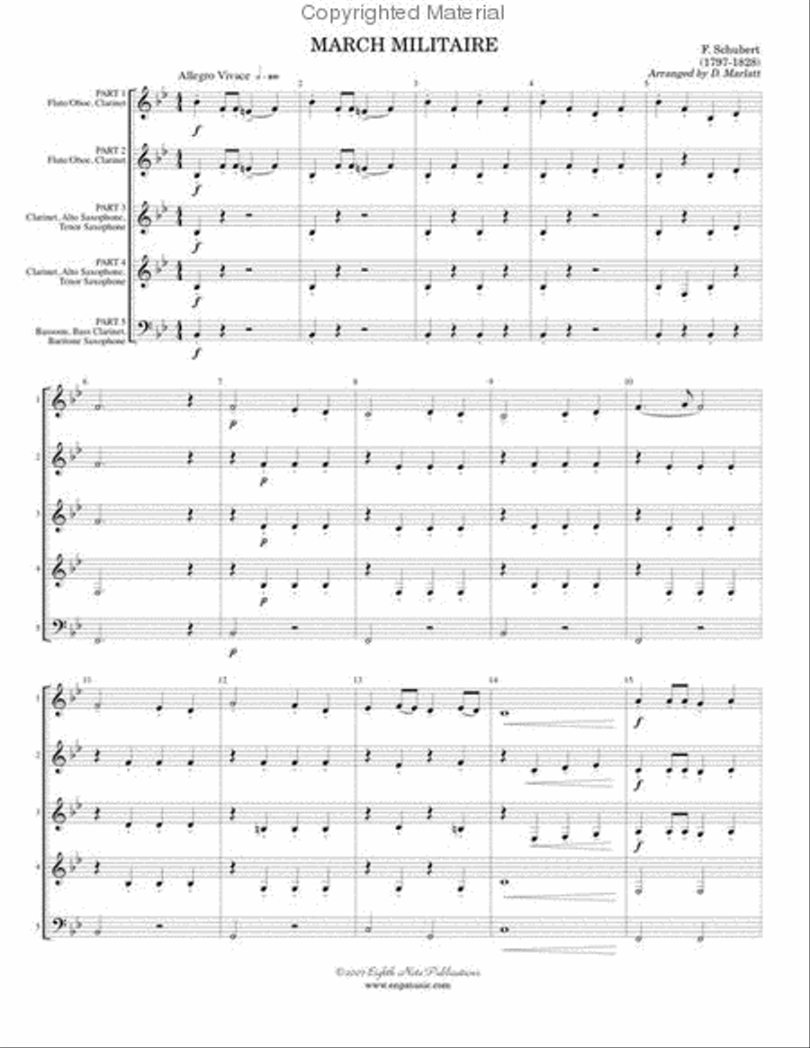 March Militaire Woodwind Ensemble scores gallery preview page 2