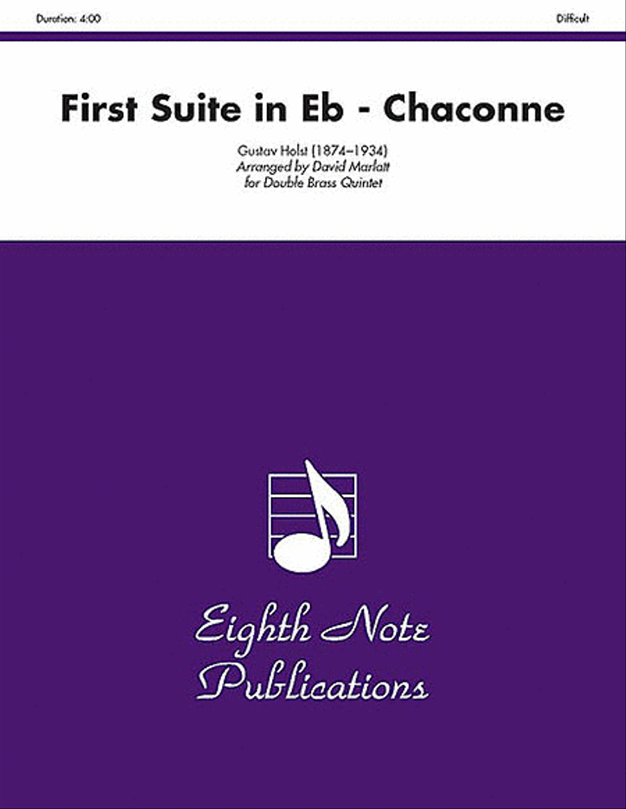 First Suite in E-flat (Chaconne) Small Ensemble scores gallery preview page 1