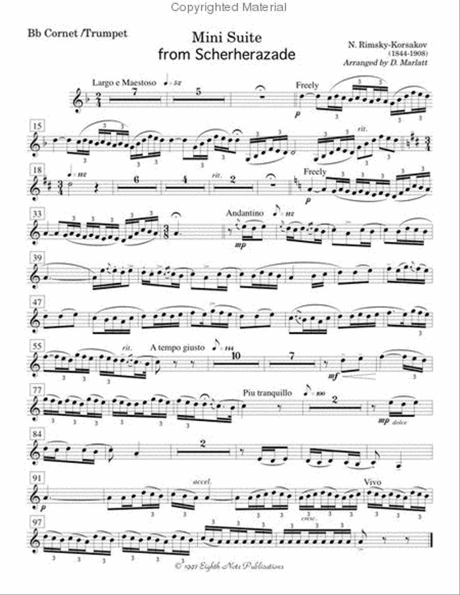 Minisuite (from Scheherazade) Small Ensemble scores gallery preview page 2