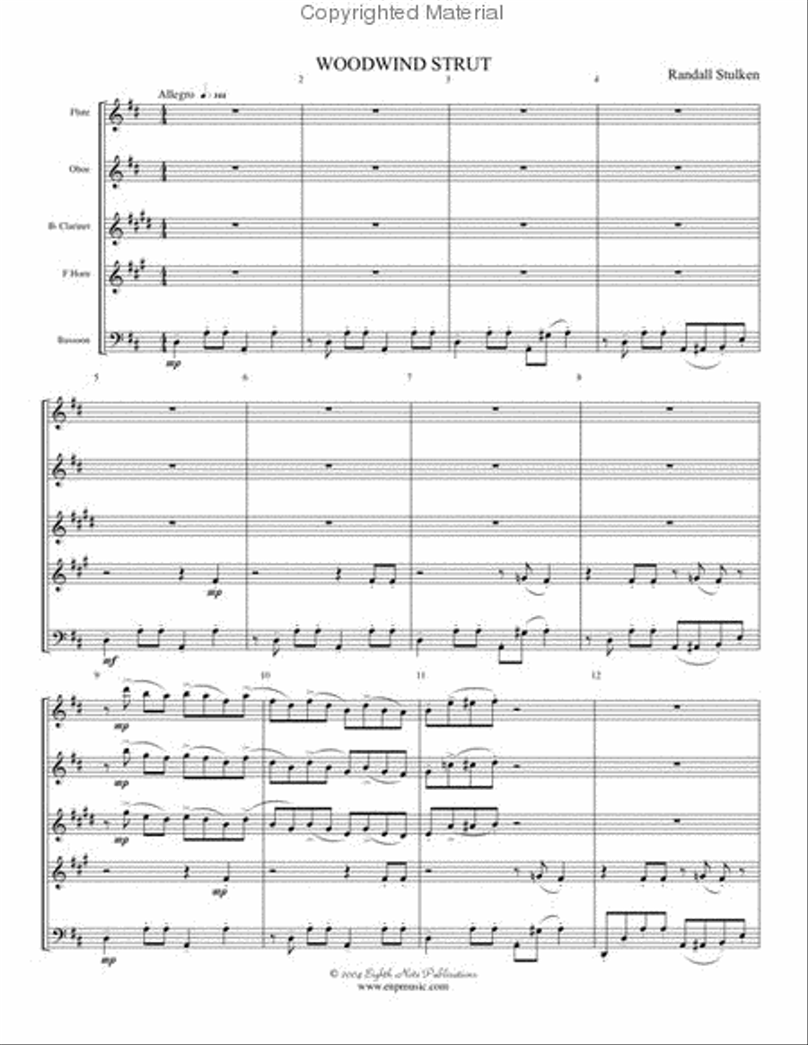 Woodwind Strut Woodwind Quintet scores gallery preview page 2