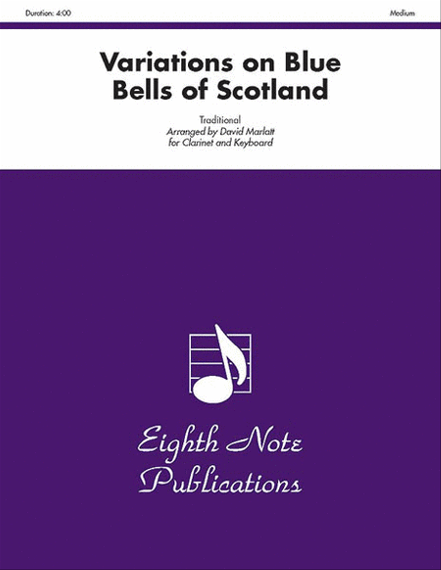 Variations on Blue Bells of Scotland Clarinet scores gallery preview page 1