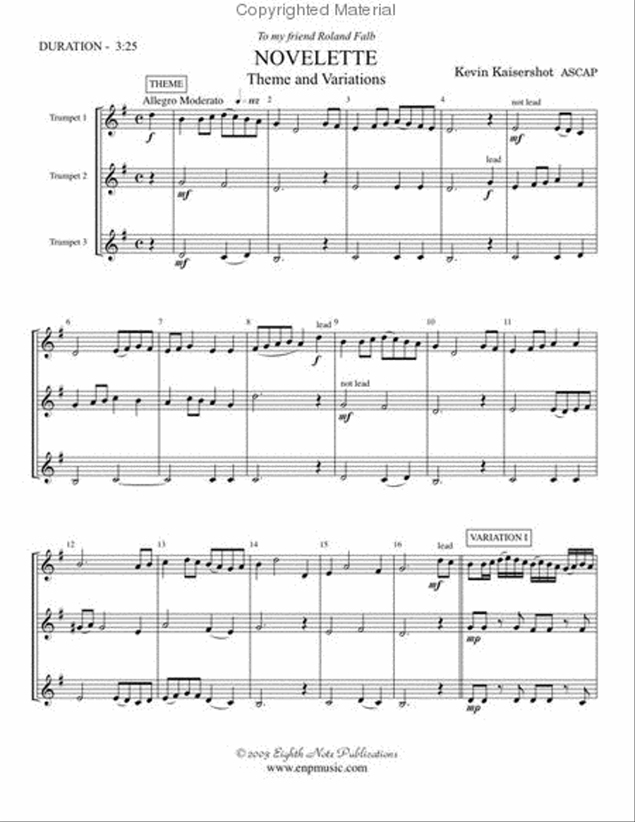 Novelette Novelette Small Ensemble scores gallery preview page 2