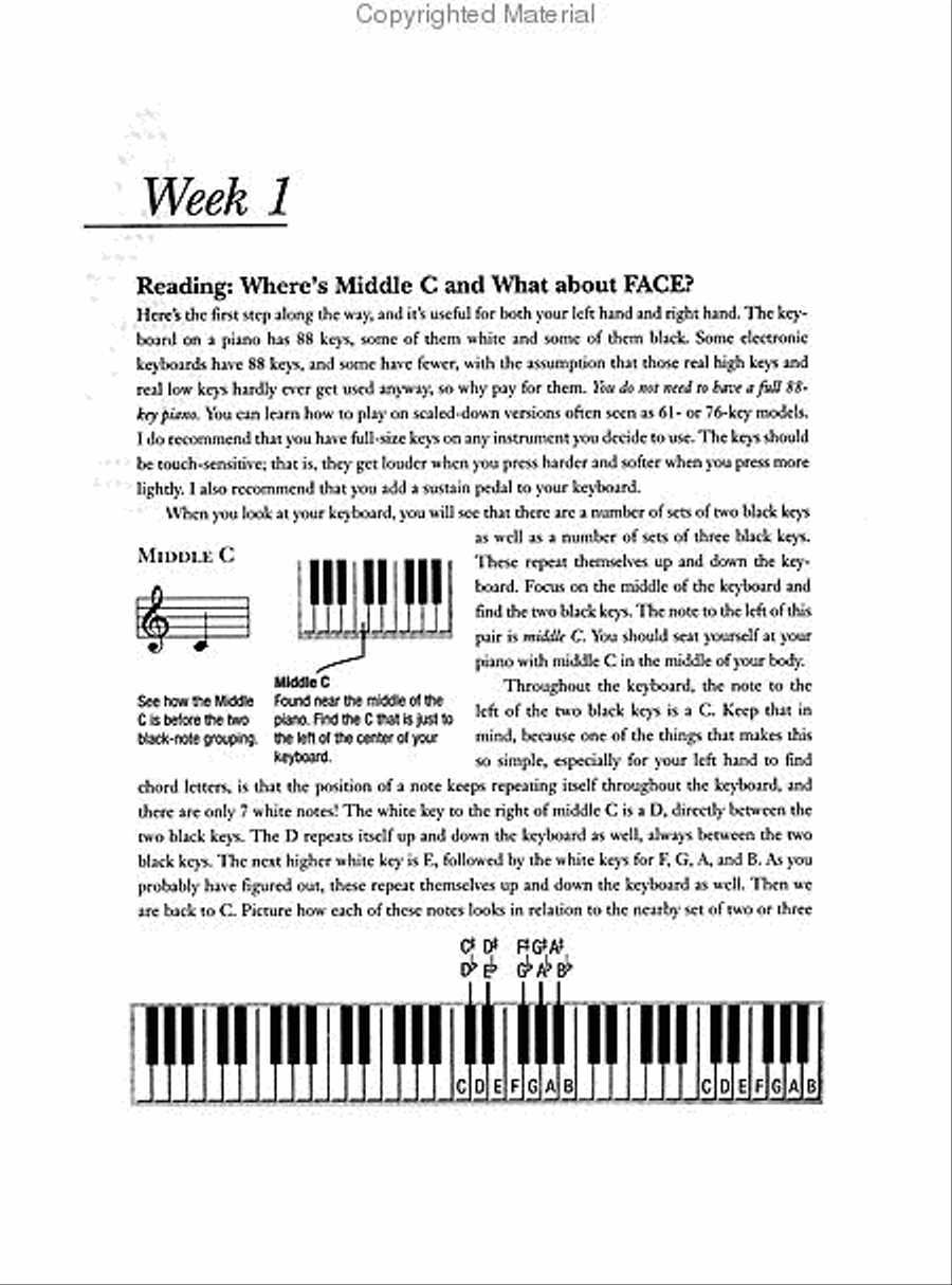 Learn to Play Piano in Six Weeks or Less Piano Method scores gallery preview page 2