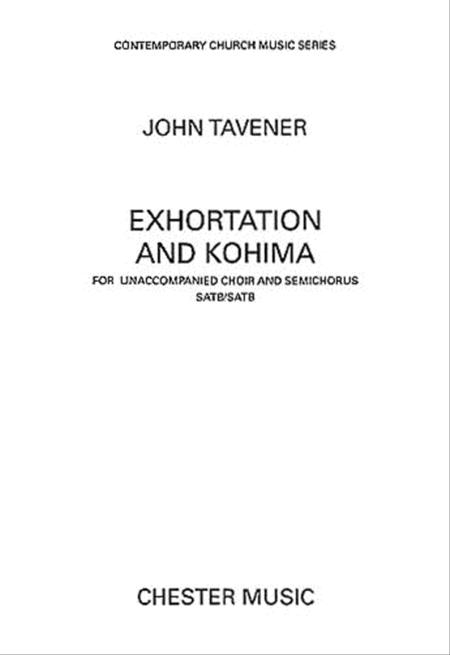 Exhortation and Kohima Exhortation and Kohima 4-Part scores gallery preview page 1