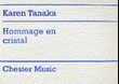 Karen Tanaka: Hommage En Cristal