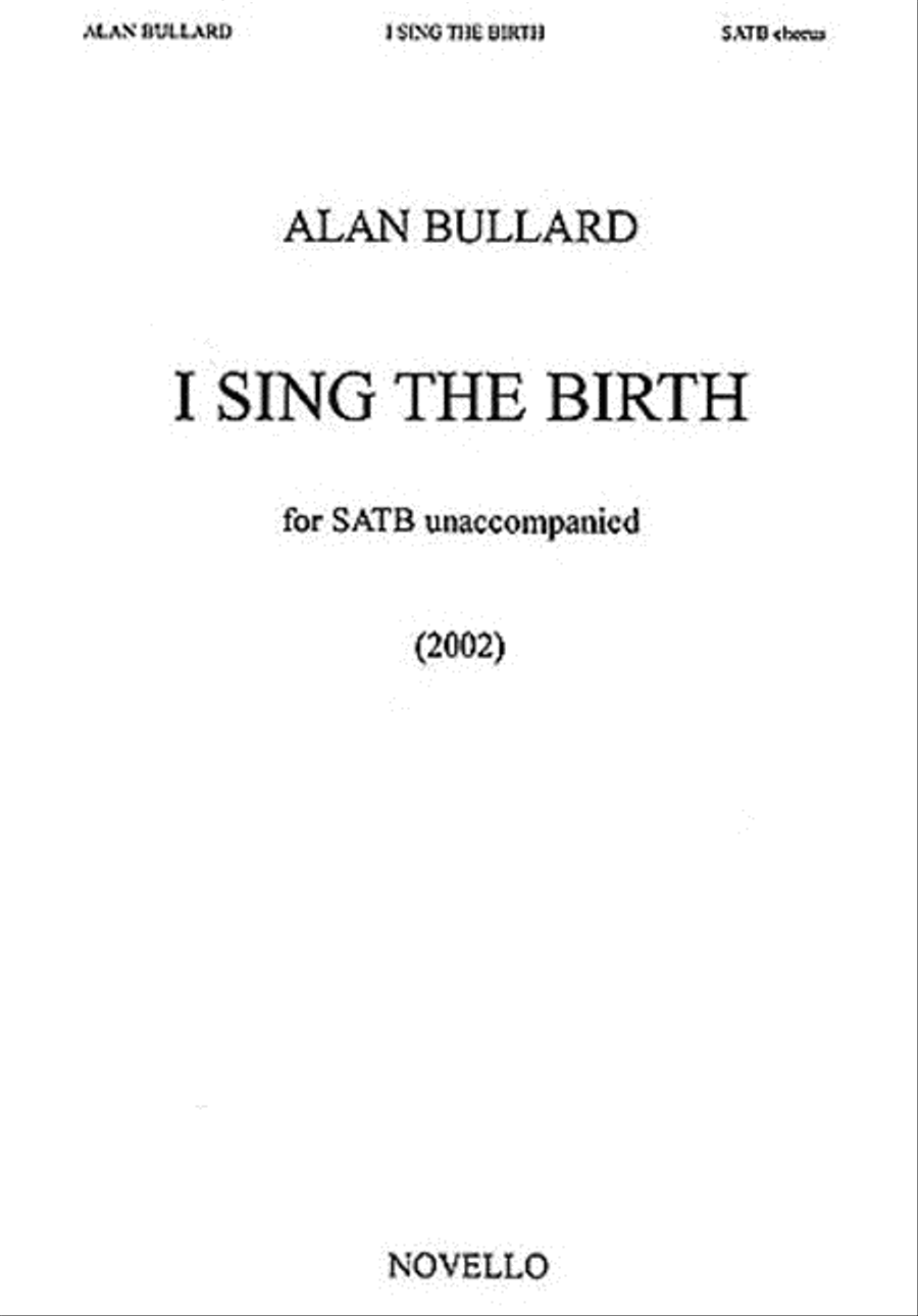 I Sing the Birth I Sing the Birth 4-Part scores gallery preview page 1