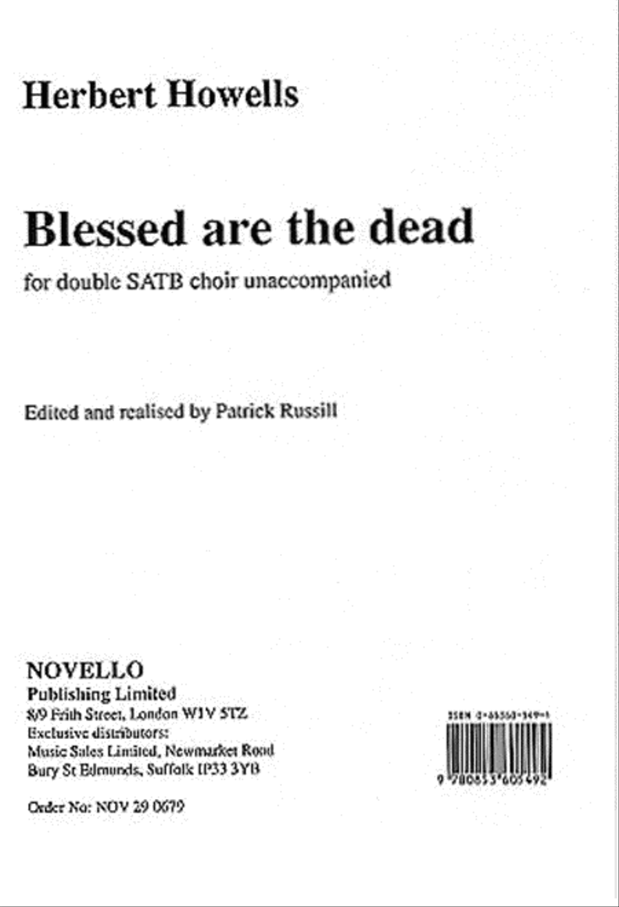 Blessed Are the Dead Blessed Are the Dead SSAATTBB scores gallery preview page 1