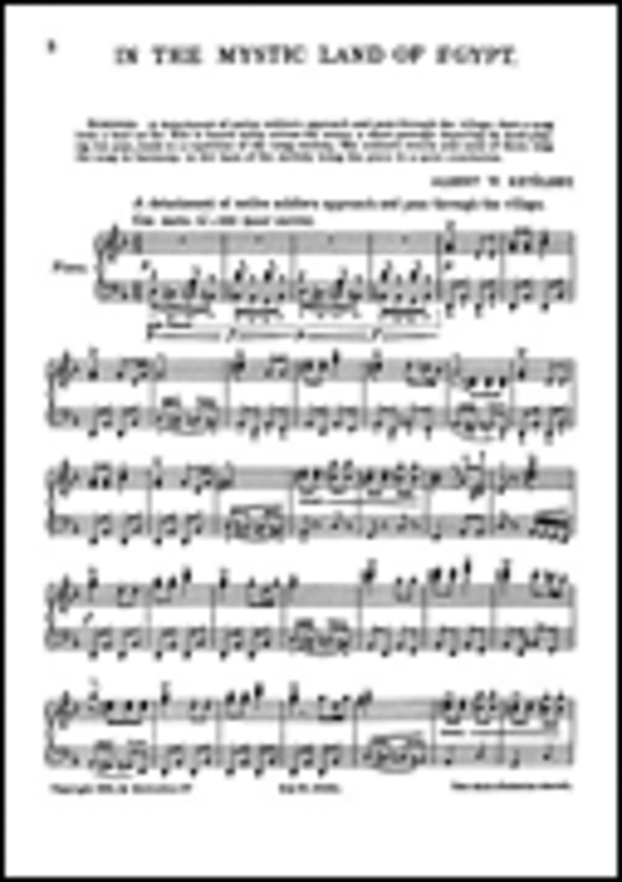 Albert Ketelbey: In The Mystic Land Of Egypt (Piano) Piano Solo scores gallery preview page 1