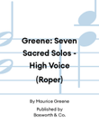 Greene: Seven Sacred Solos - High Voice (Roper)