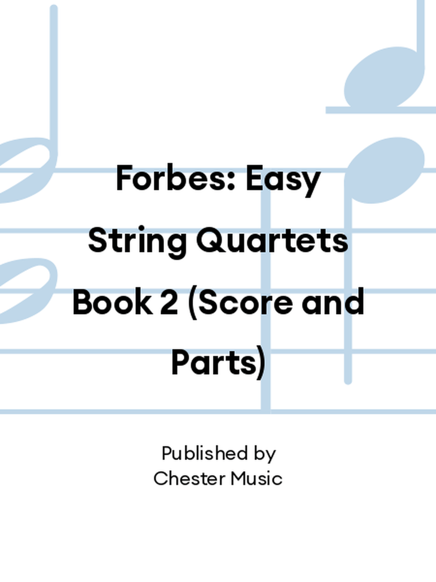 Forbes: Easy String Quartets Book 2 (Score and Parts) String Quartet scores gallery preview page 1