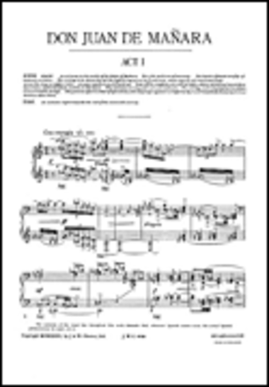 Goossens: Don Juan De Manara (Vocal Score)