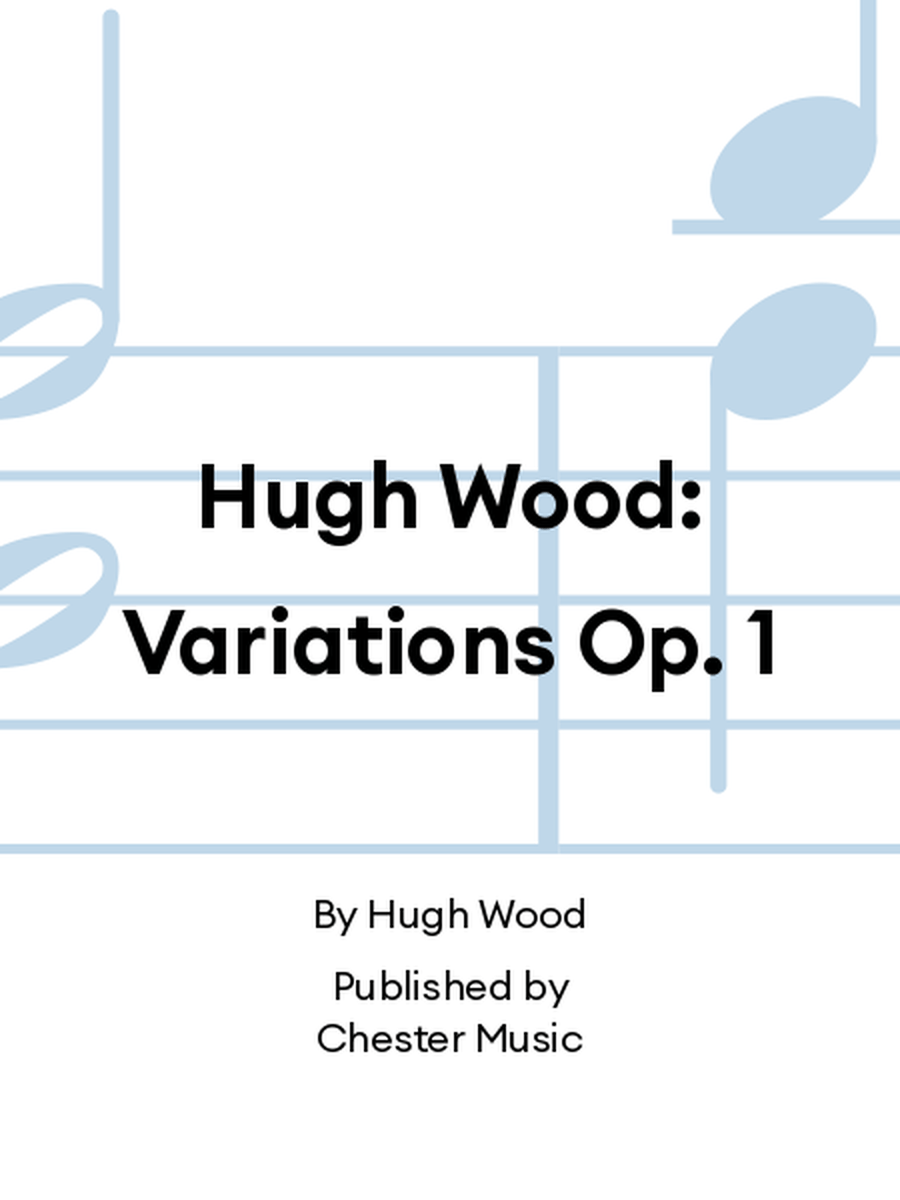 Hugh Wood: Variations Op. 1 Viola scores gallery preview page 1