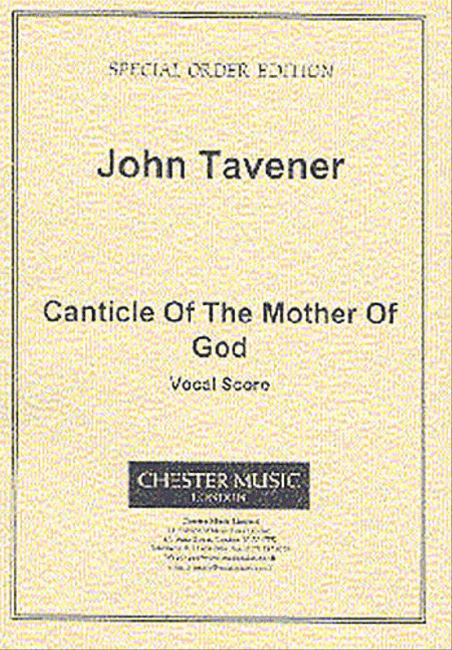 John Tavener: Canticle Of The Mother Of God 4-Part scores gallery preview page 1