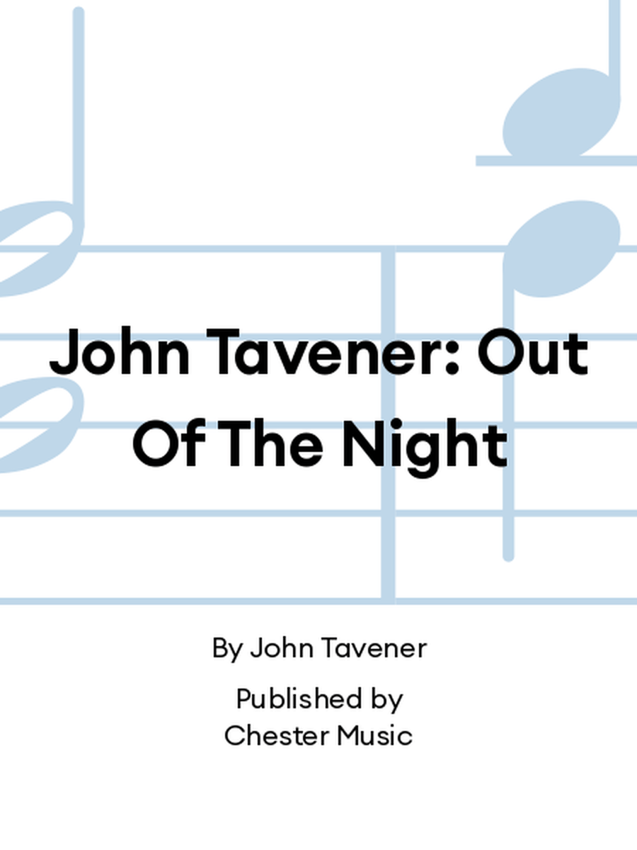 John Tavener: Out Of The Night Viola Solo scores gallery preview page 1