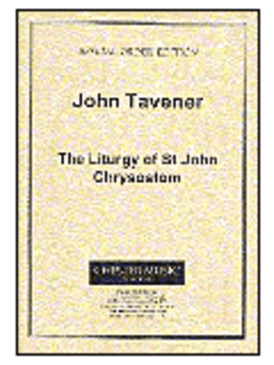 The Liturgy of St. John Chrysostom 4-Part scores gallery preview page 1