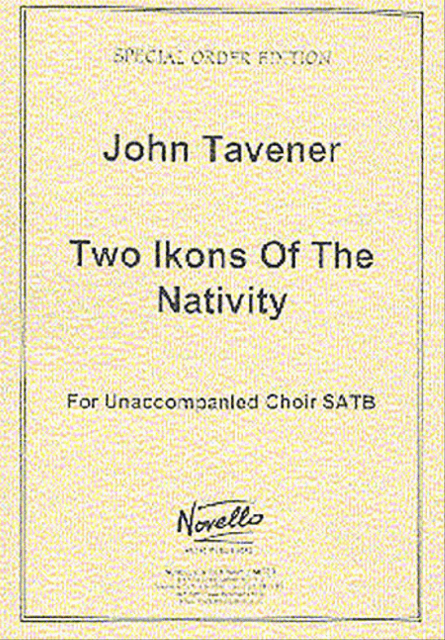 2 Ikons of the Nativity 2 Ikons of the Nativity 4-Part scores gallery preview page 1