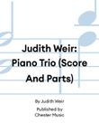 Judith Weir: Piano Trio (Score And Parts)